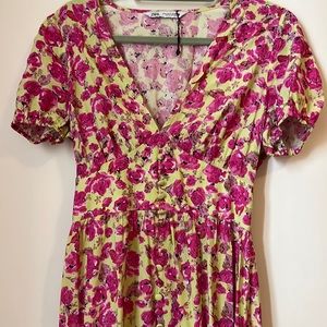Zara long floral dress